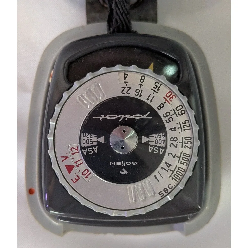 Gossen Pilot Light Meter Vintage Grey West Germany Analog Exposure Meter Good